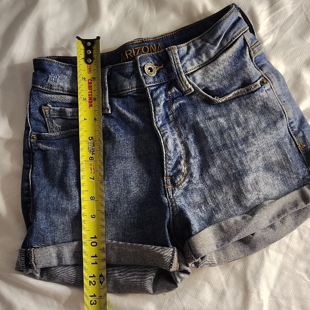 Arizona Jean Company Blue Jean Shorts with Rolled Hems - Picture 3 of 4